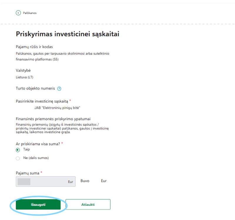 Investicinė sąskaita